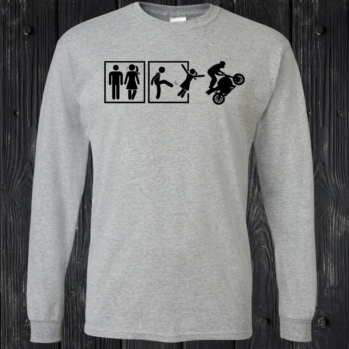 T-SHIRT MANCHES LONGUES / LONG SLEEVE MOTOCYCLE