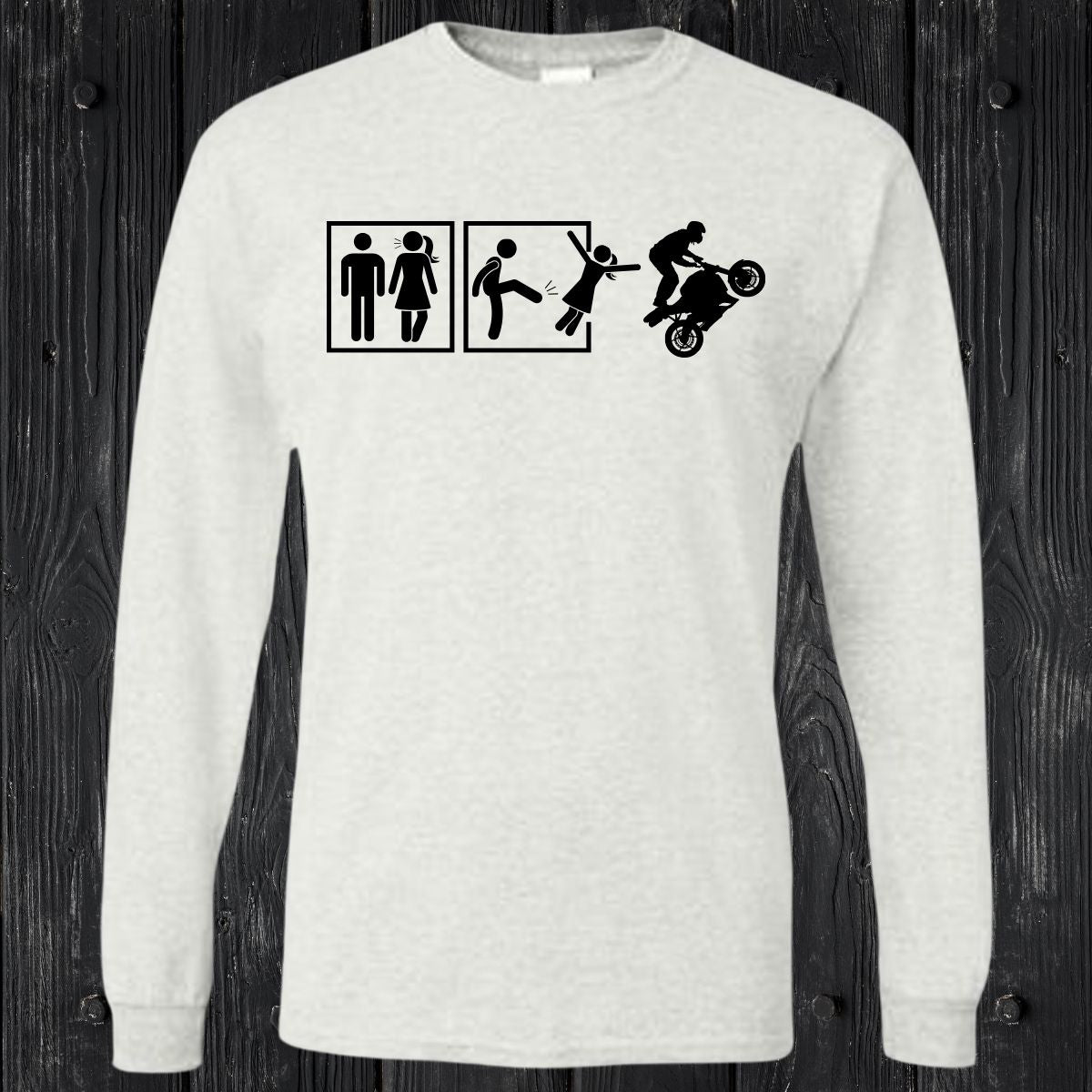 T-SHIRT MANCHES LONGUES / LONG SLEEVE MOTOCYCLE