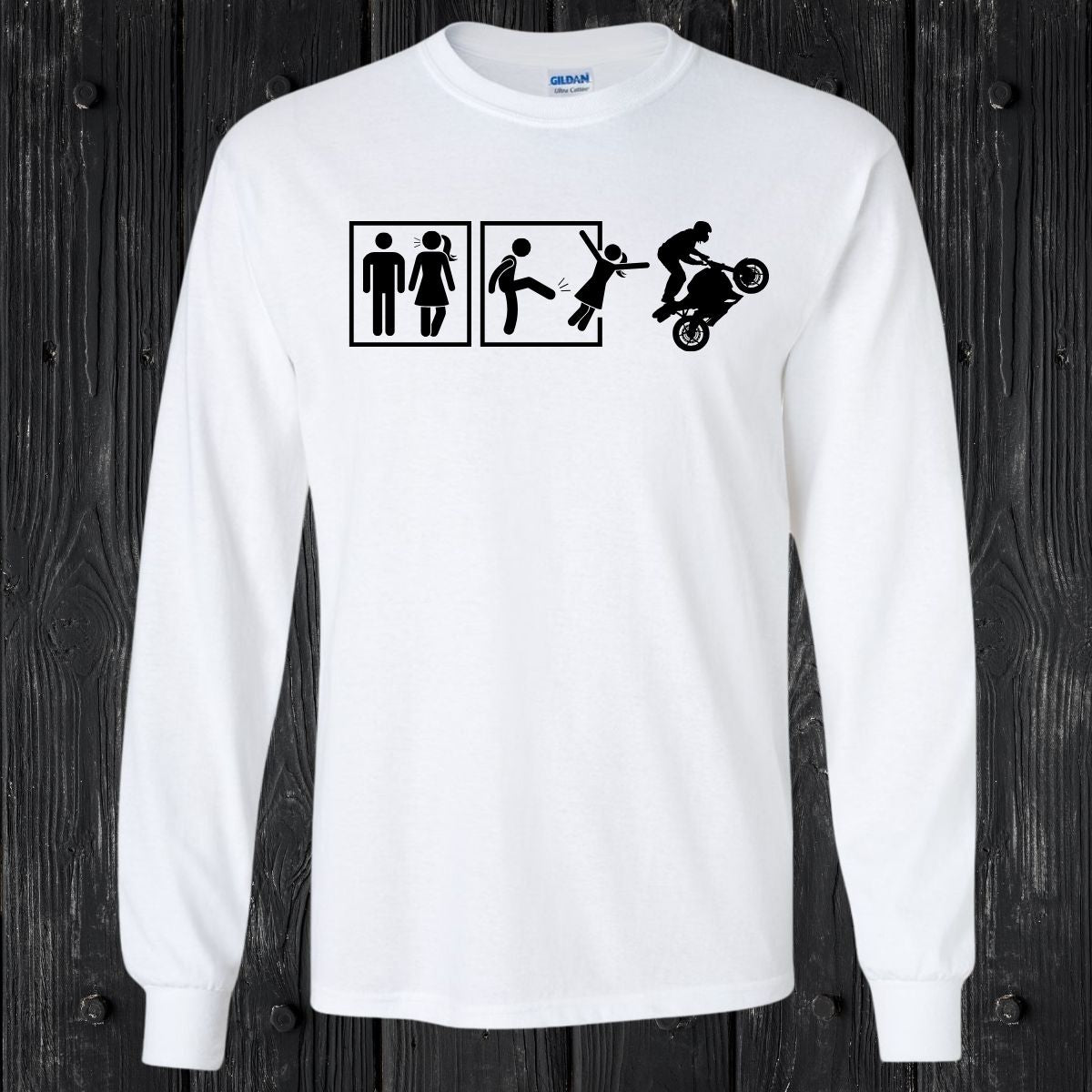 T-SHIRT MANCHES LONGUES / LONG SLEEVE MOTOCYCLE