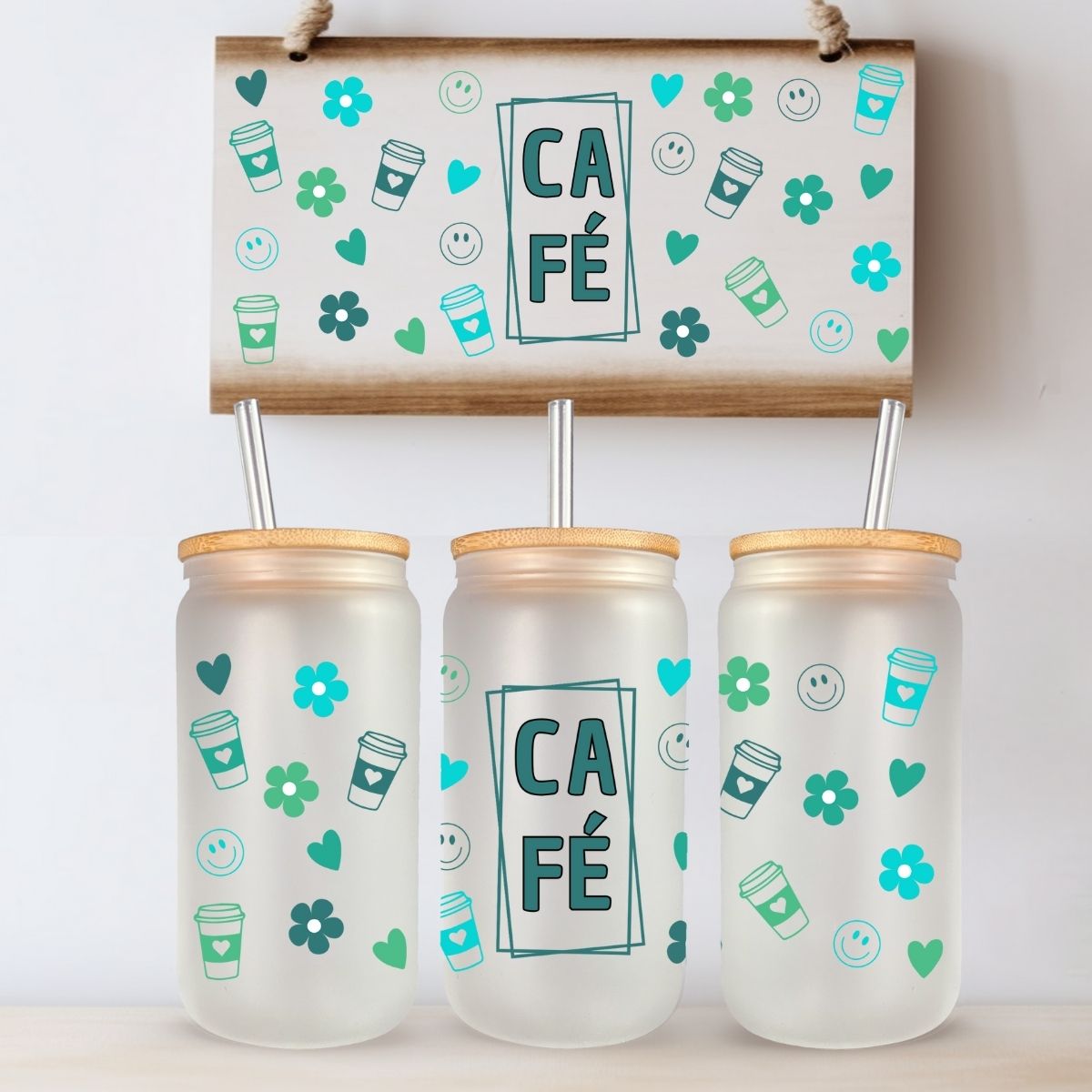 TASSE 16 OZ / 16 OZ CUP - CAFÉ (TEINTES DE VERT)