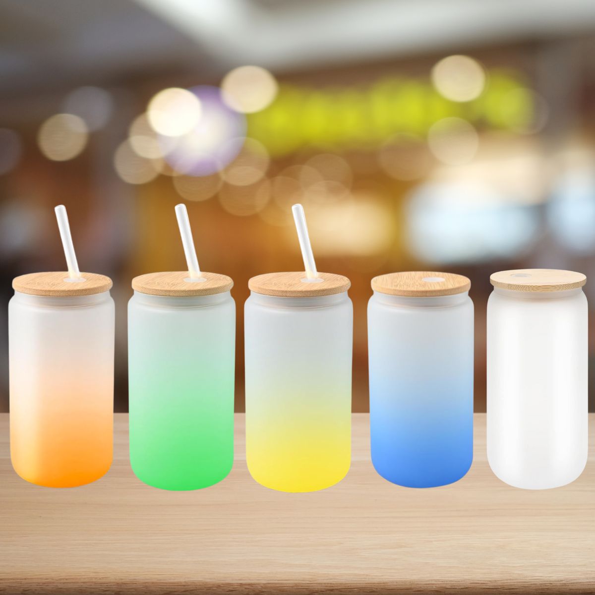 Tasse en vitre 16 oz givré / 16 oz frosted cup