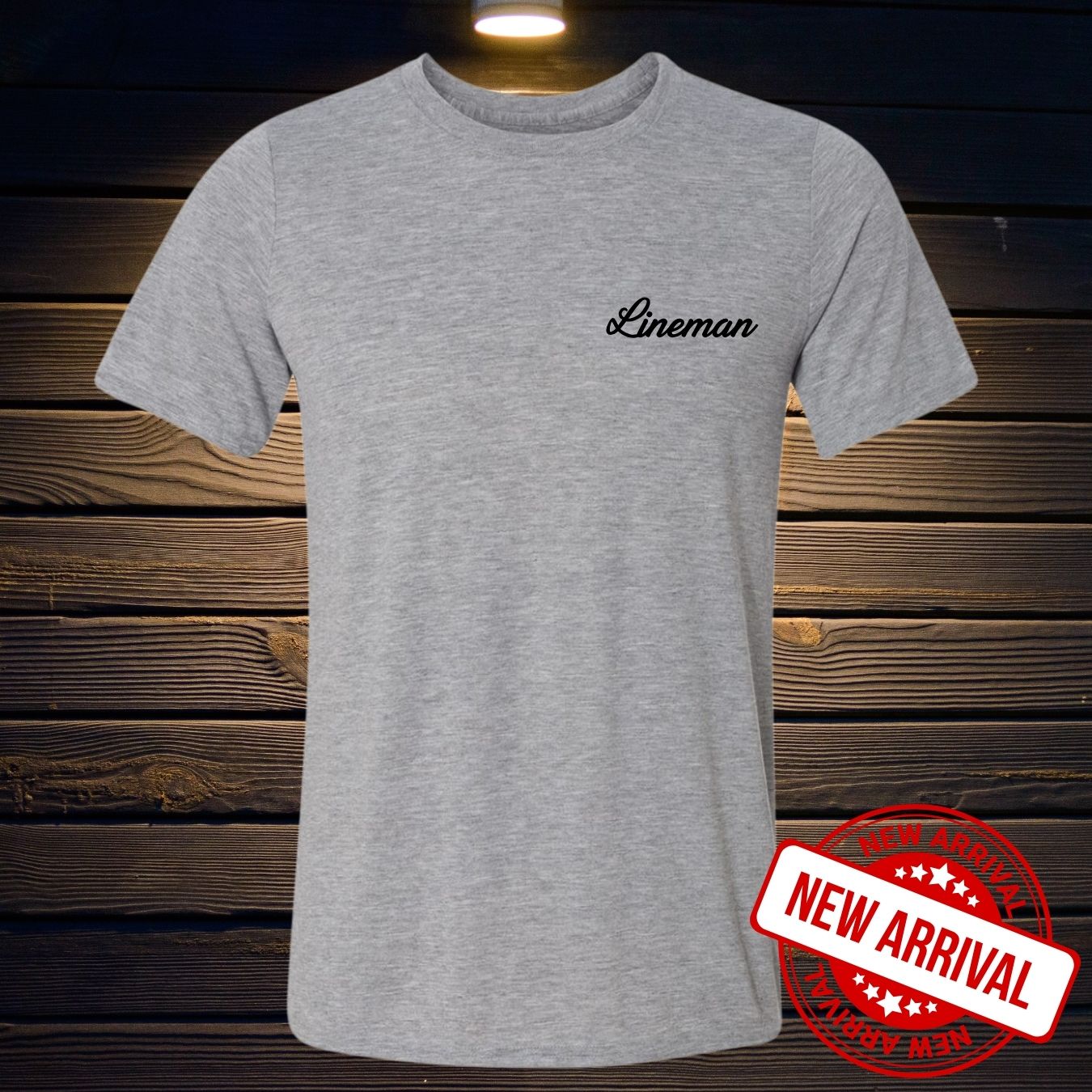 T-SHIRT 100% POLYESTER LINEMAN AU COEUR