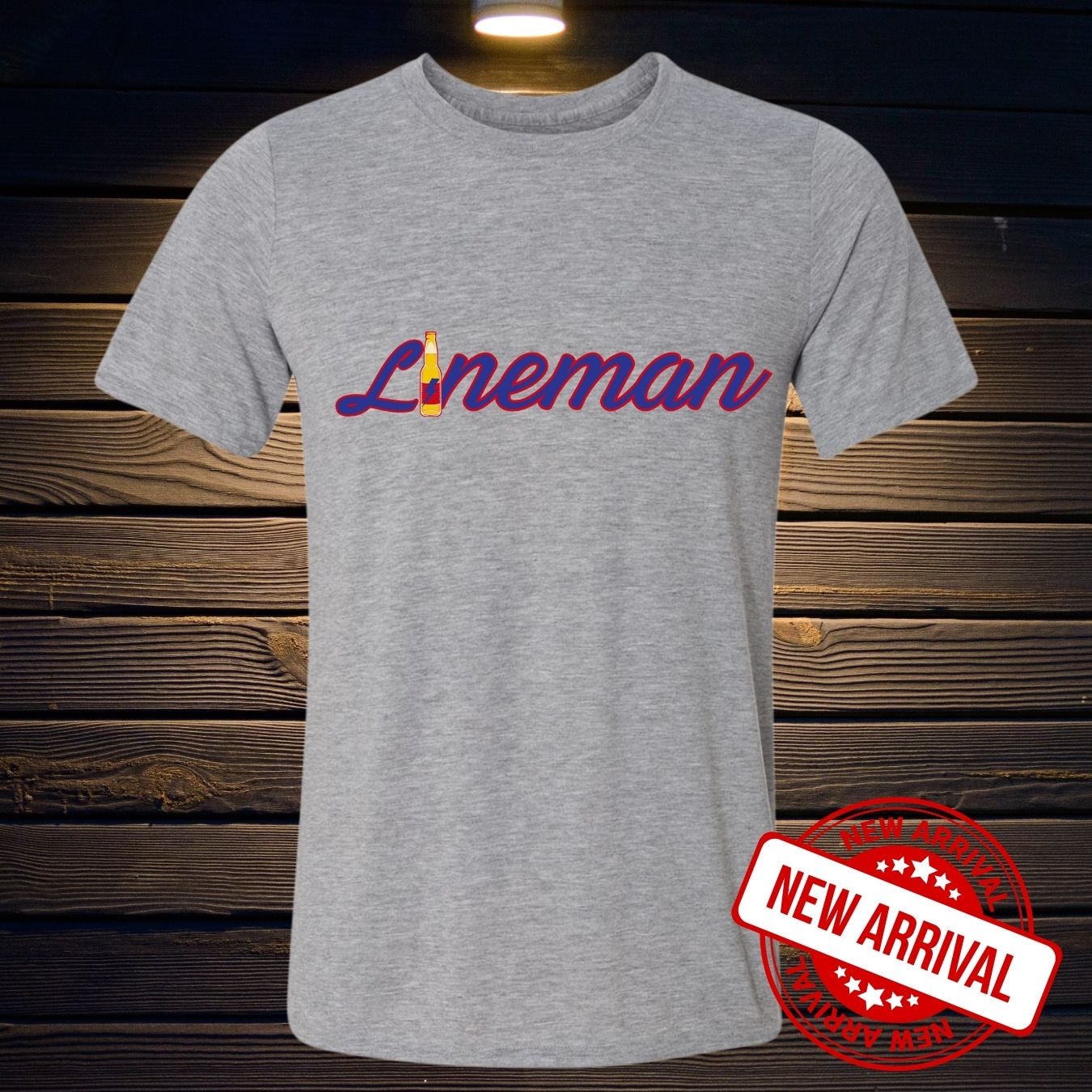 T-SHIRT 100% POLYESTER LINEMAN BEER