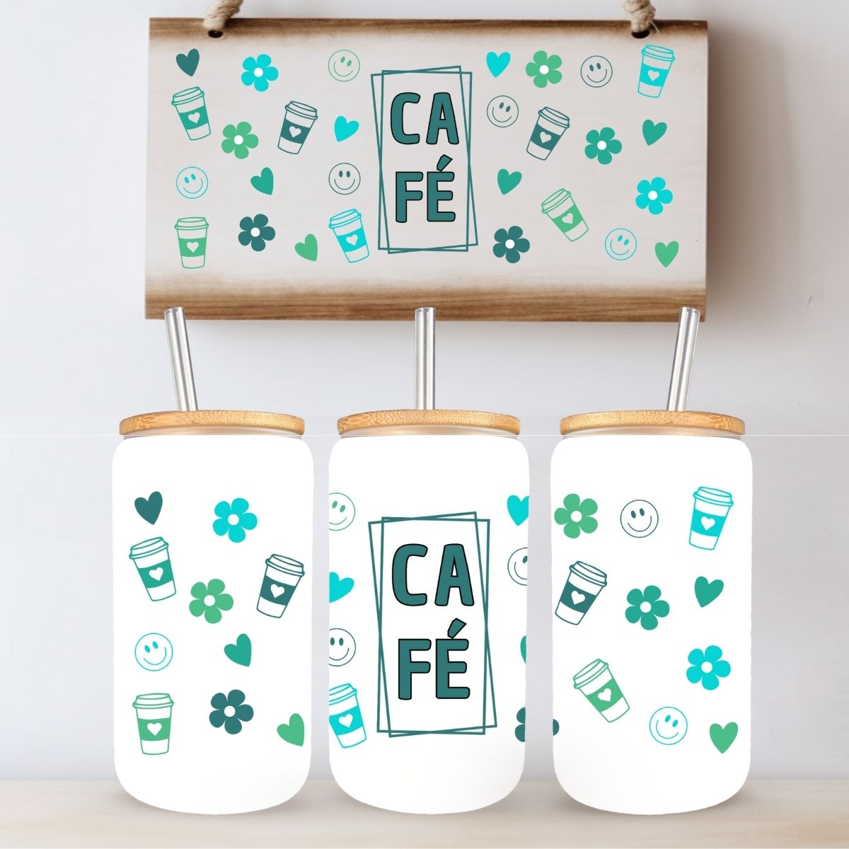 TASSE 16 OZ / 16 OZ CUP - CAFÉ (TEINTES DE VERT)