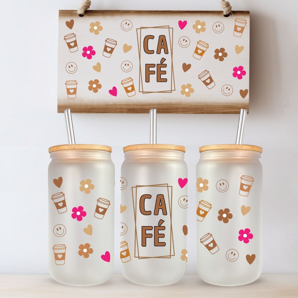 TASSE 16 OZ / 16 OZ CUP - CAFÉ (TEINTES DE ROSE)