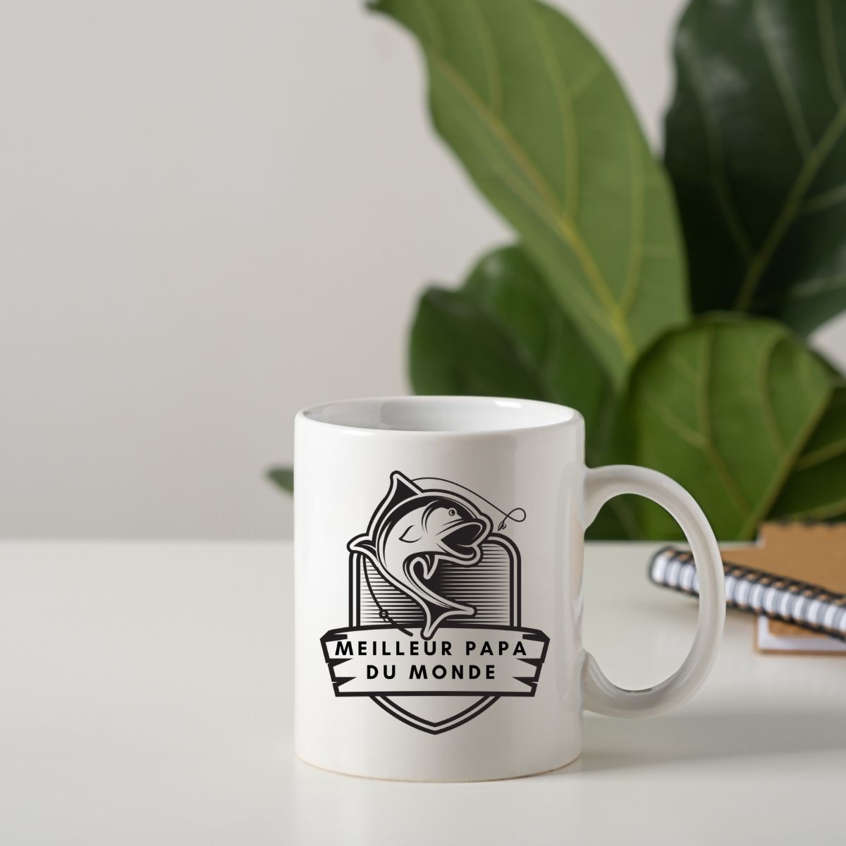TASSE À CAFÉ 15 OZ / 15 OZ COFFEE CUP MEILLEUR PAPA PÊCHE