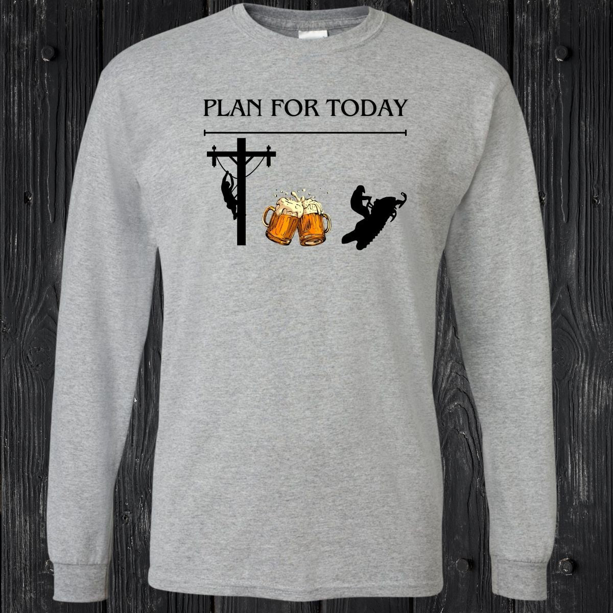 T-SHIRT MANCHES LONGUES / LONG SLEEVE LINEMAN SNOWMOBILE