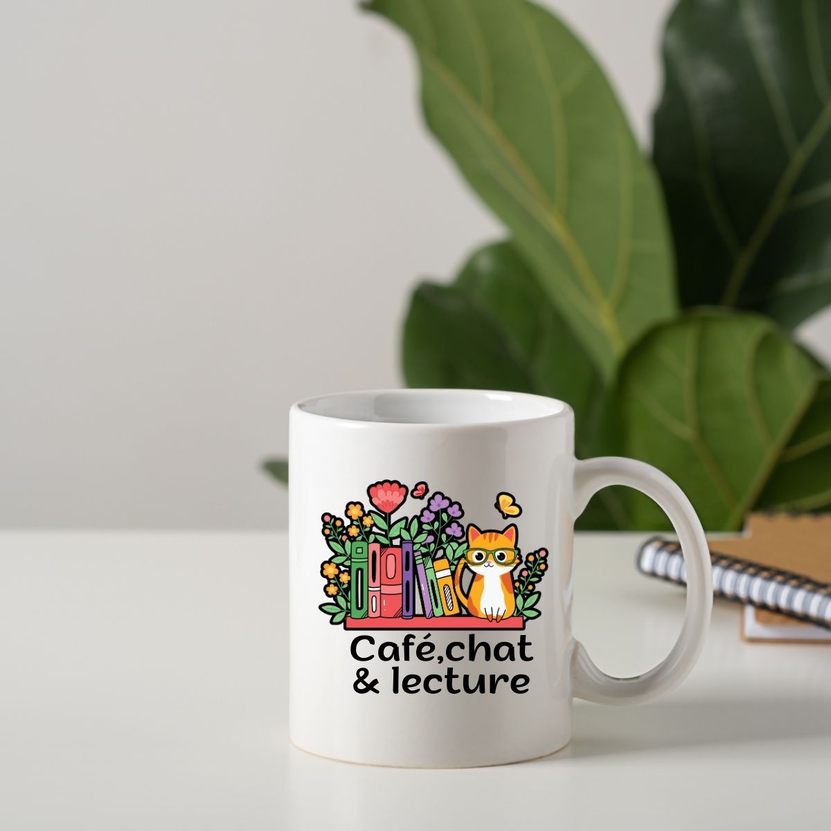 TASSE À CAFÉ 15 OZ / 15 OZ COFFEE CUP CHAT & LECTURE