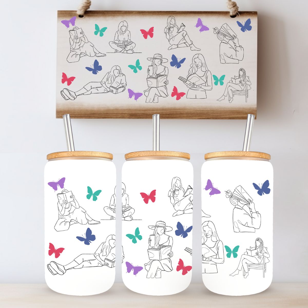 TASSE 16 OZ / 16 OZ CUP - LECTURE FEMME MINIMALISTE