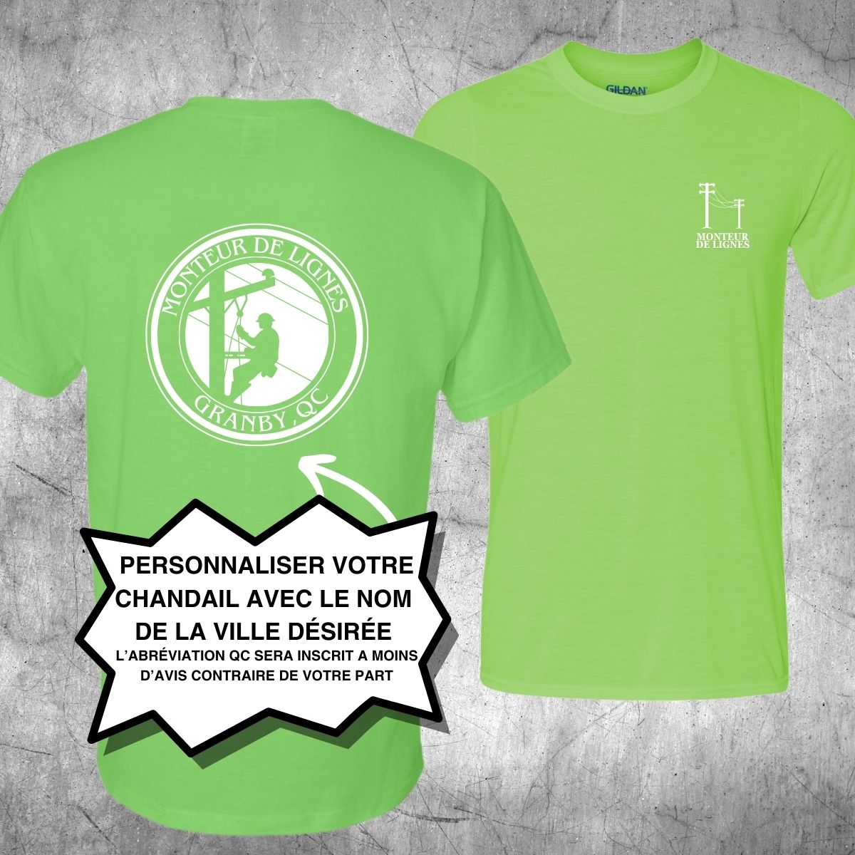 T-SHIRT 100% POLYESTER PERFORMANCE * PERSONNALISÉ*