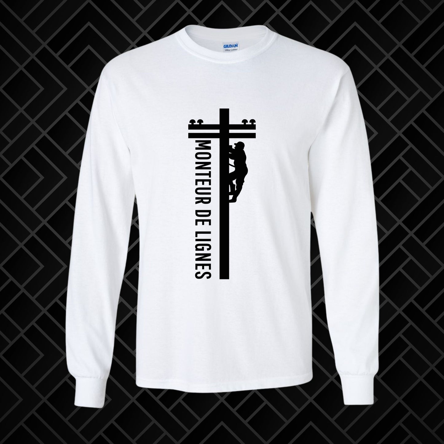 T-SHIRT MANCHES LONGUES MONTEUR DE LIGNES