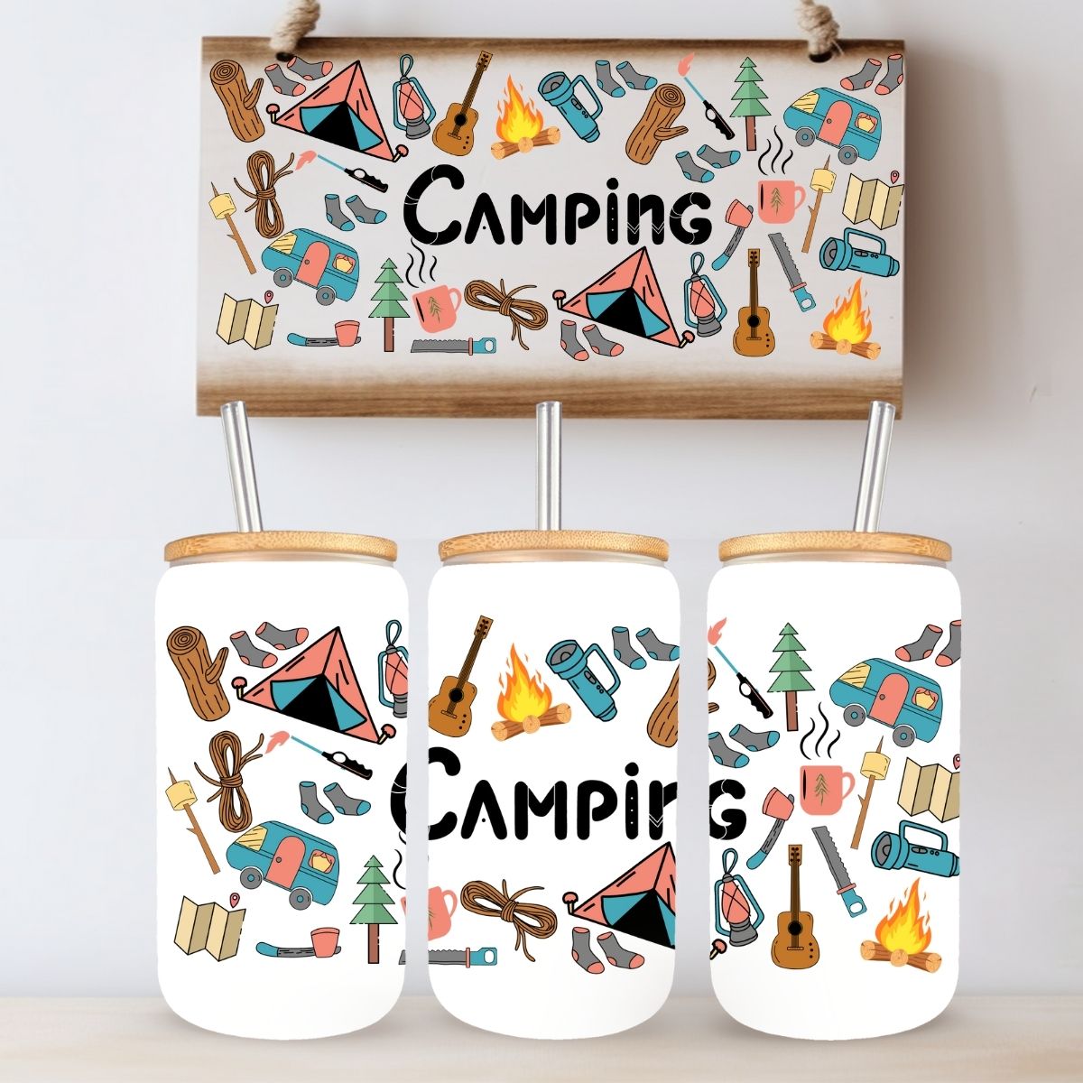 TASSE 16 OZ / 16 OZ CUP - CAMPING BLANCHE OPAQUE
