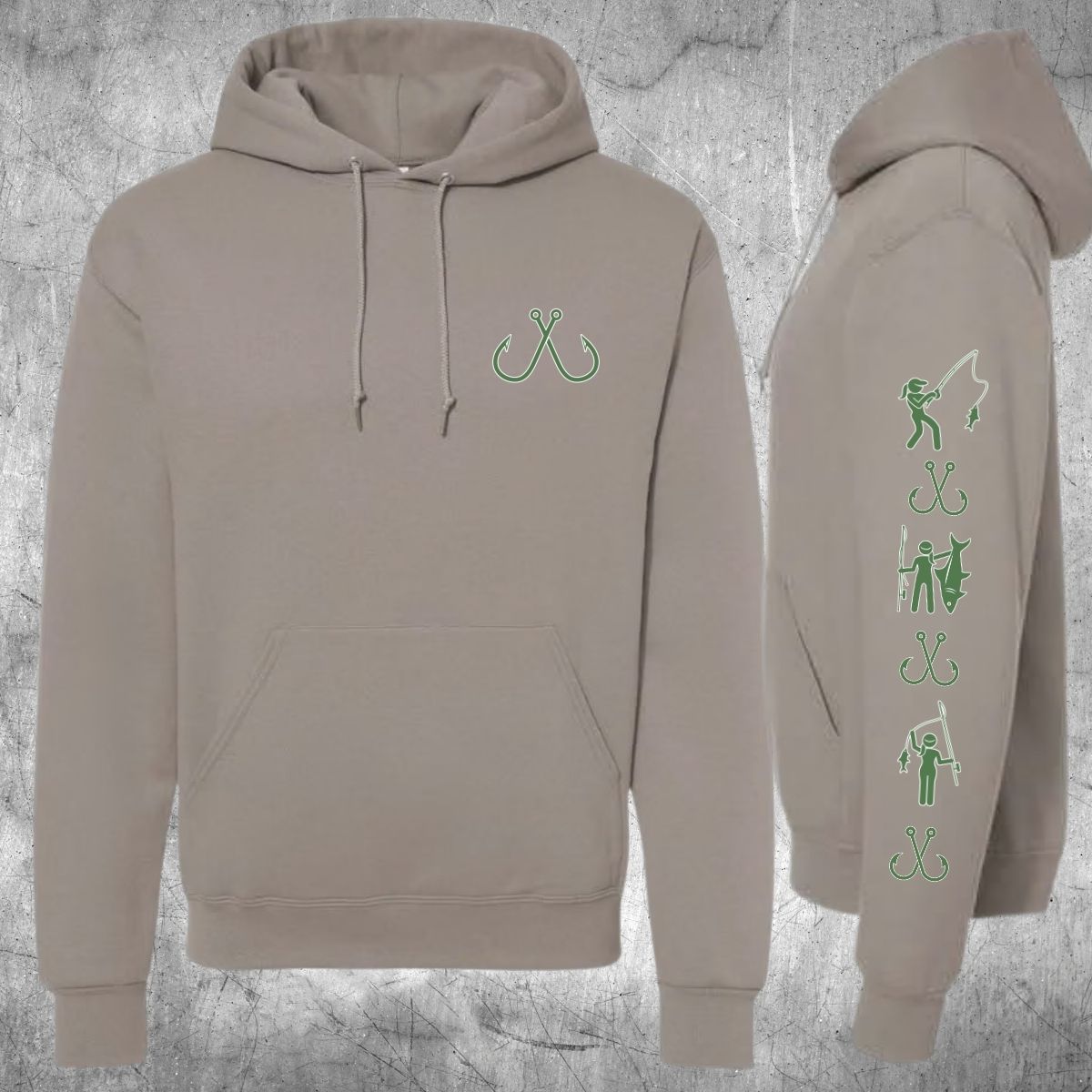 CHANDAIL À CAPUCHON PÊCHE FEMME