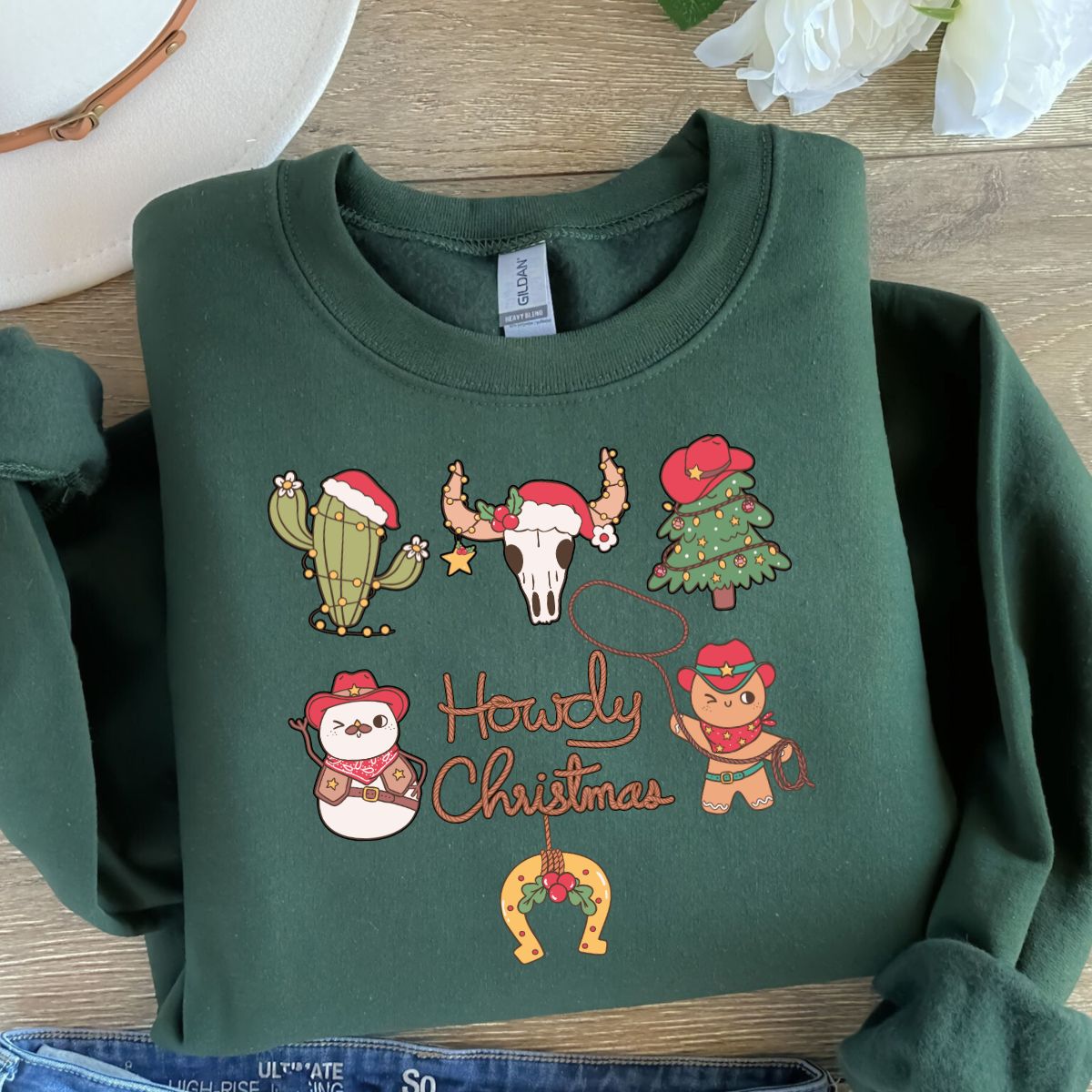 CREWNECK HOWDY CHRISTMAS / NOËL WESTERN
