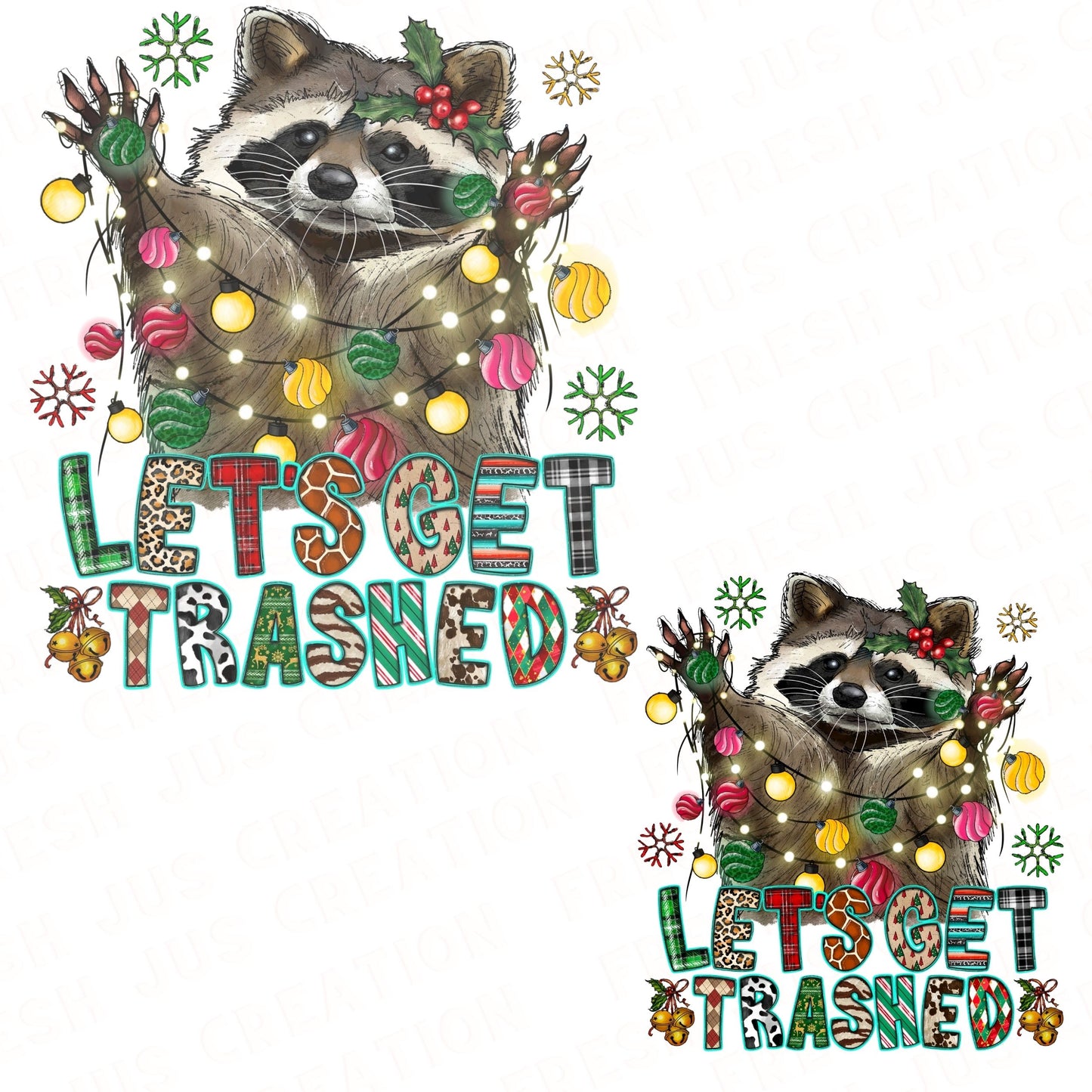 RATON LAVEUR DE NOËL - LET'S GET TRASHED