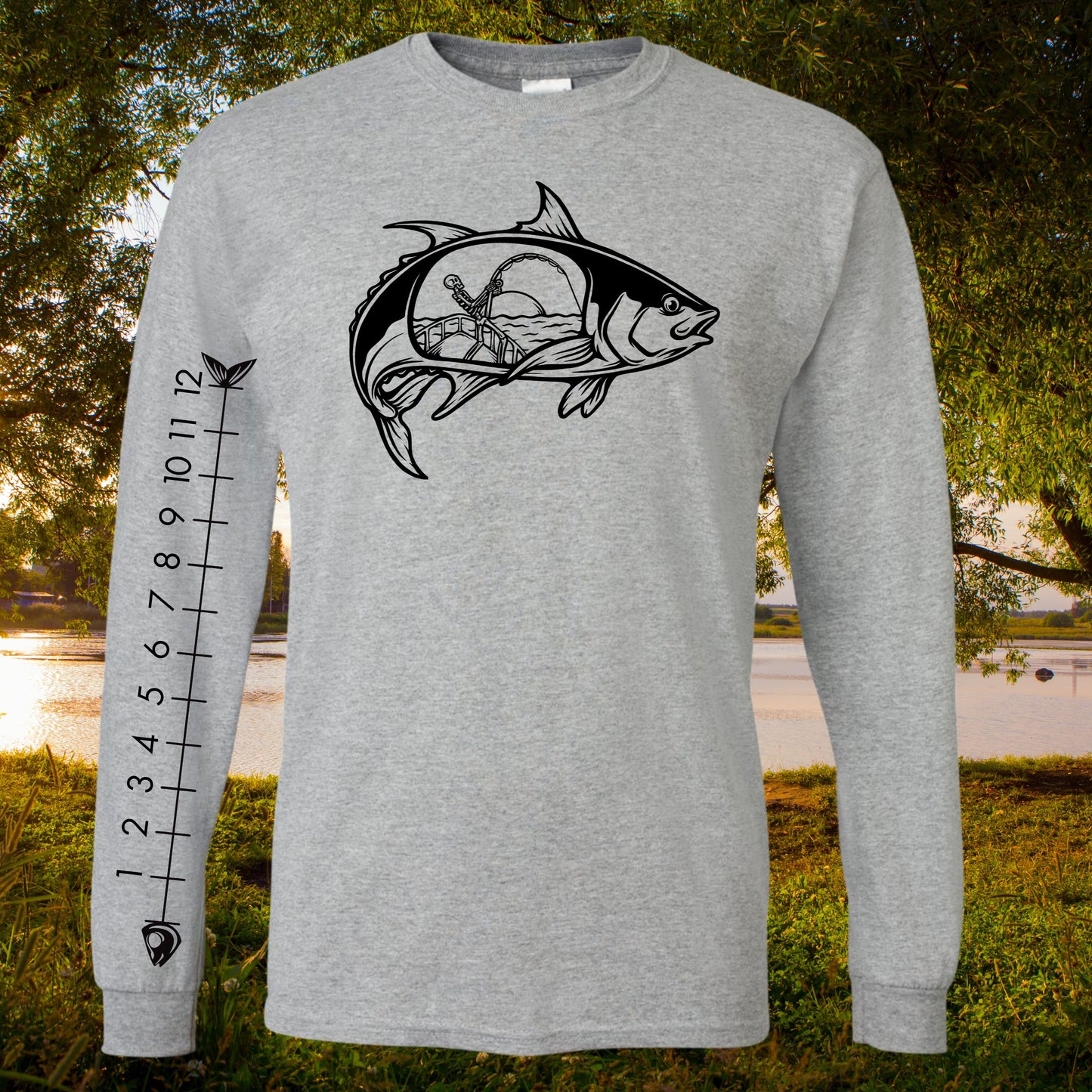 T-SHIRT MANCHES LONGUES PÊCHE