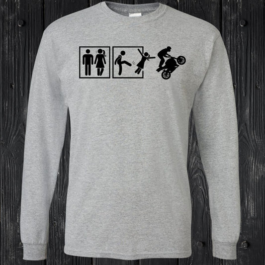 T-SHIRT MANCHES LONGUES / LONG SLEEVE MOTOCYCLE