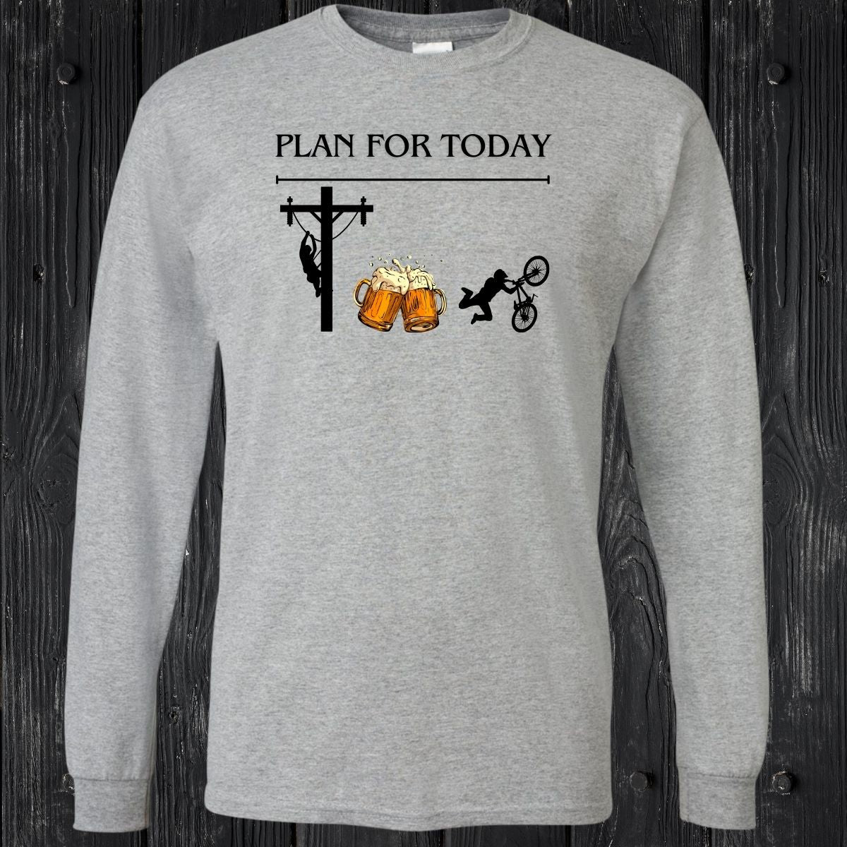 T-SHIRT MANCHES LONGUES / LONG SLEEVE LINEMAN BIKE
