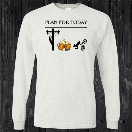 T-SHIRT MANCHES LONGUES / LONG SLEEVE LINEMAN BIKE