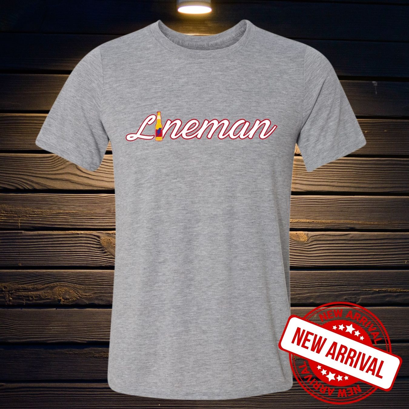 T-SHIRT 100% POLYESTER LINEMAN BEER