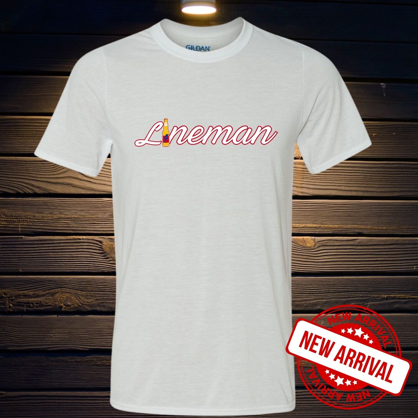 T-SHIRT 100% POLYESTER LINEMAN BEER