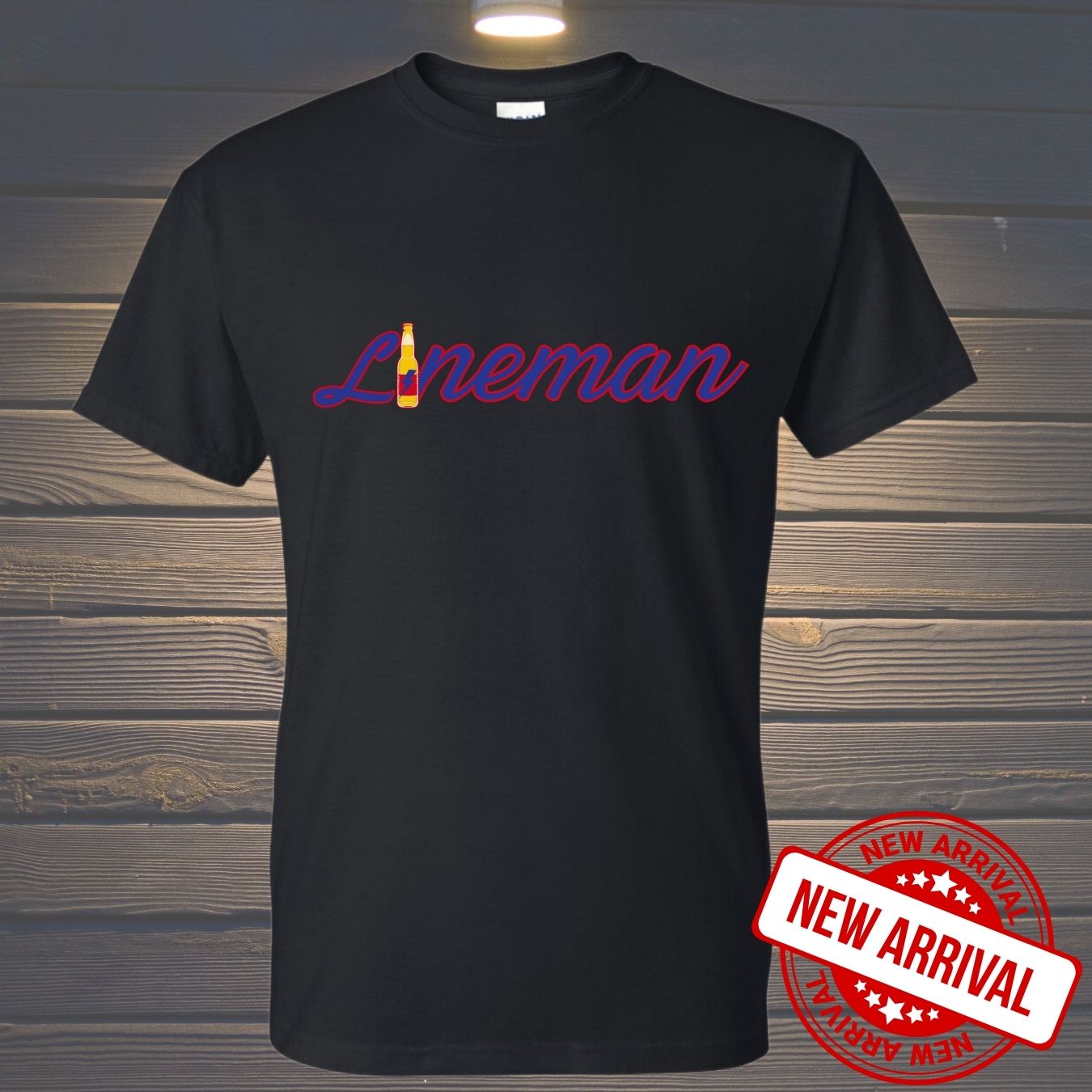 T-SHIRT 100% POLYESTER LINEMAN BEER