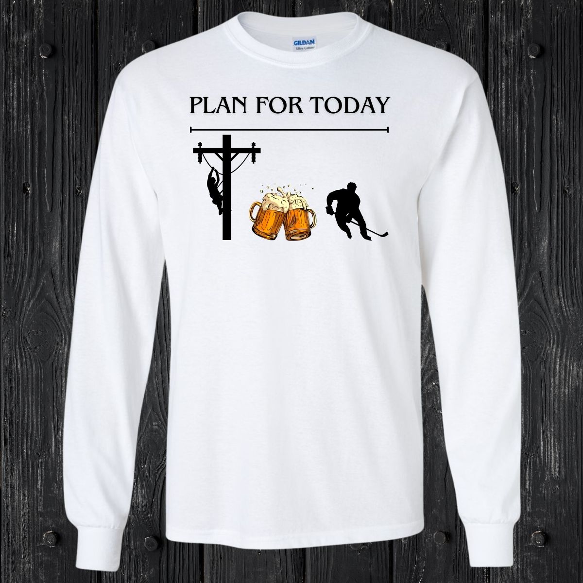 T-SHIRT MANCHES LONGUES / LONG SLEEVE LINEMAN HOCKEY