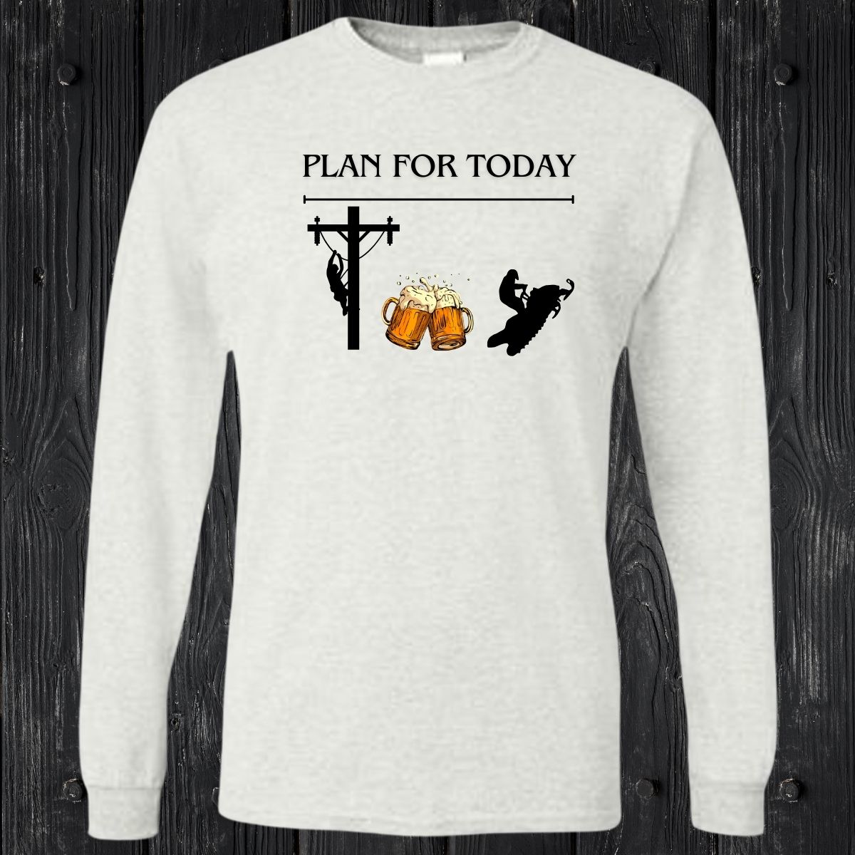 T-SHIRT MANCHES LONGUES / LONG SLEEVE LINEMAN SNOWMOBILE