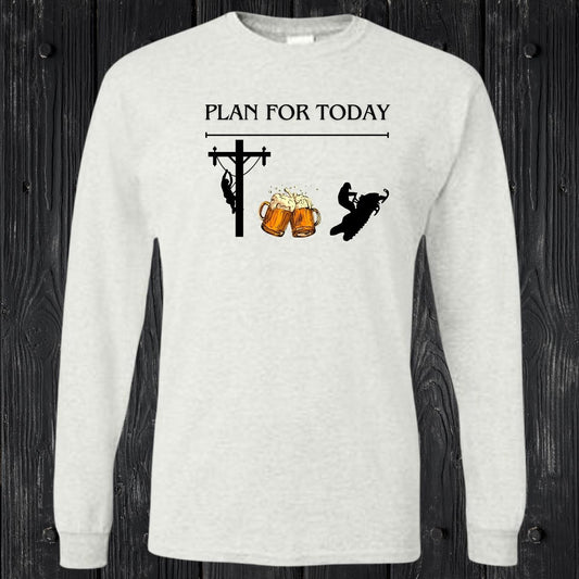 T-SHIRT MANCHES LONGUES / LONG SLEEVE LINEMAN SNOWMOBILE