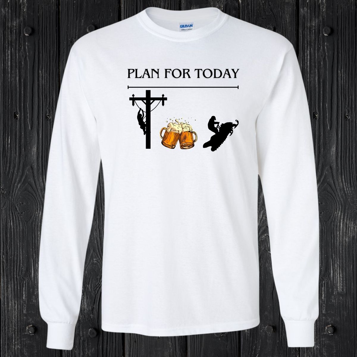 T-SHIRT MANCHES LONGUES / LONG SLEEVE LINEMAN SNOWMOBILE