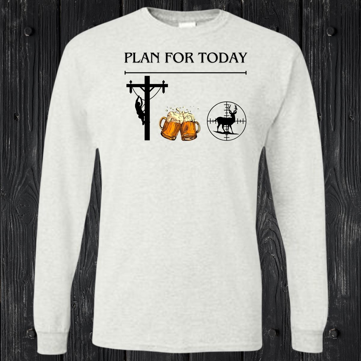 T-SHIRT MANCHES LONGUES / LONG SLEEVE LINEMAN HUNTHING