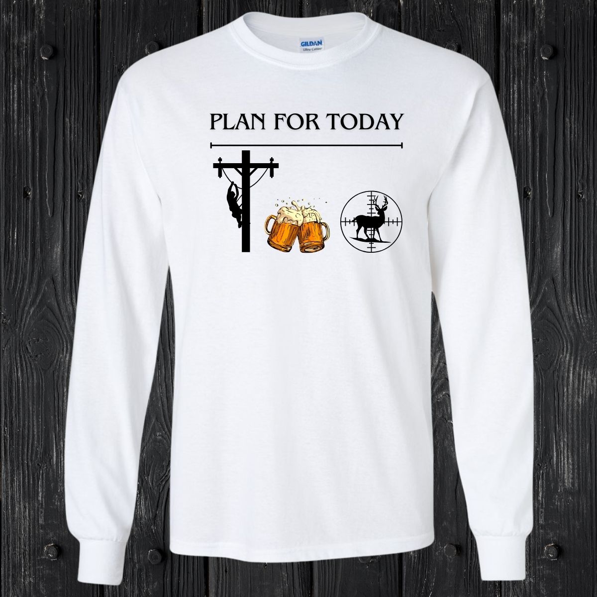 T-SHIRT MANCHES LONGUES / LONG SLEEVE LINEMAN HUNTHING