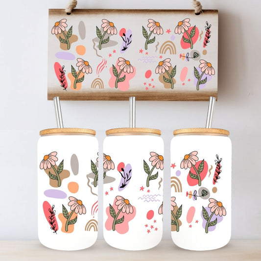 TASSE 16 OZ FLEURS