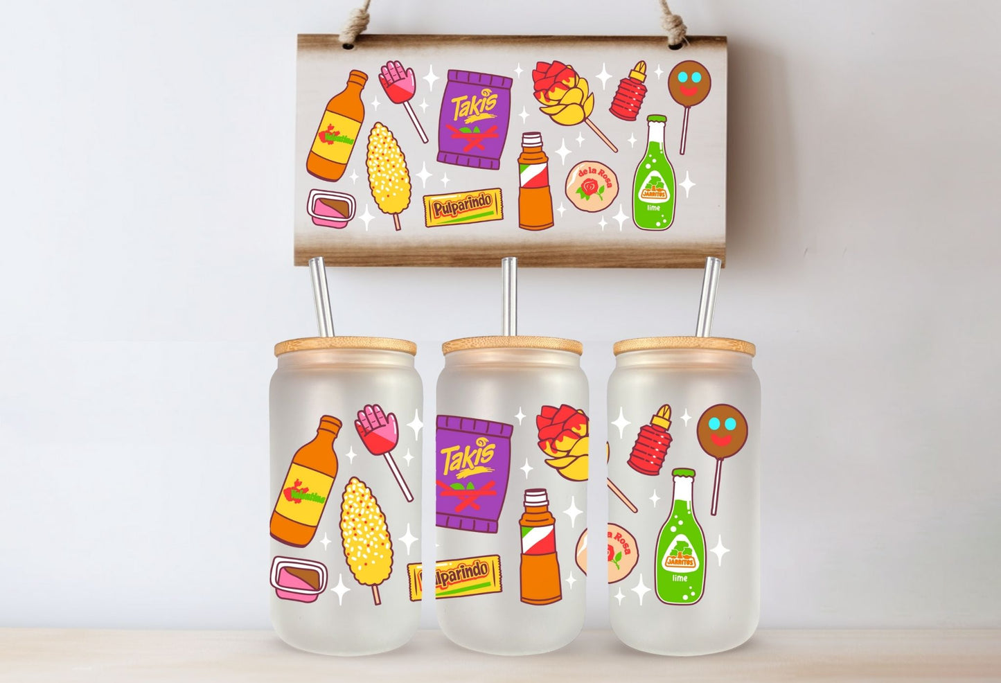 Tasse en vitre 16 oz givré / 16 oz frosted cup - SNACK