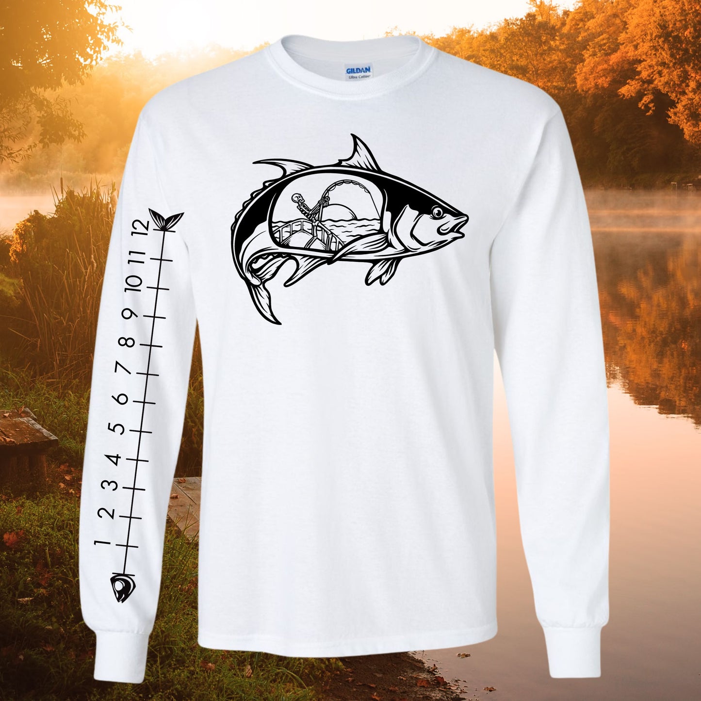 T-SHIRT MANCHES LONGUES PÊCHE